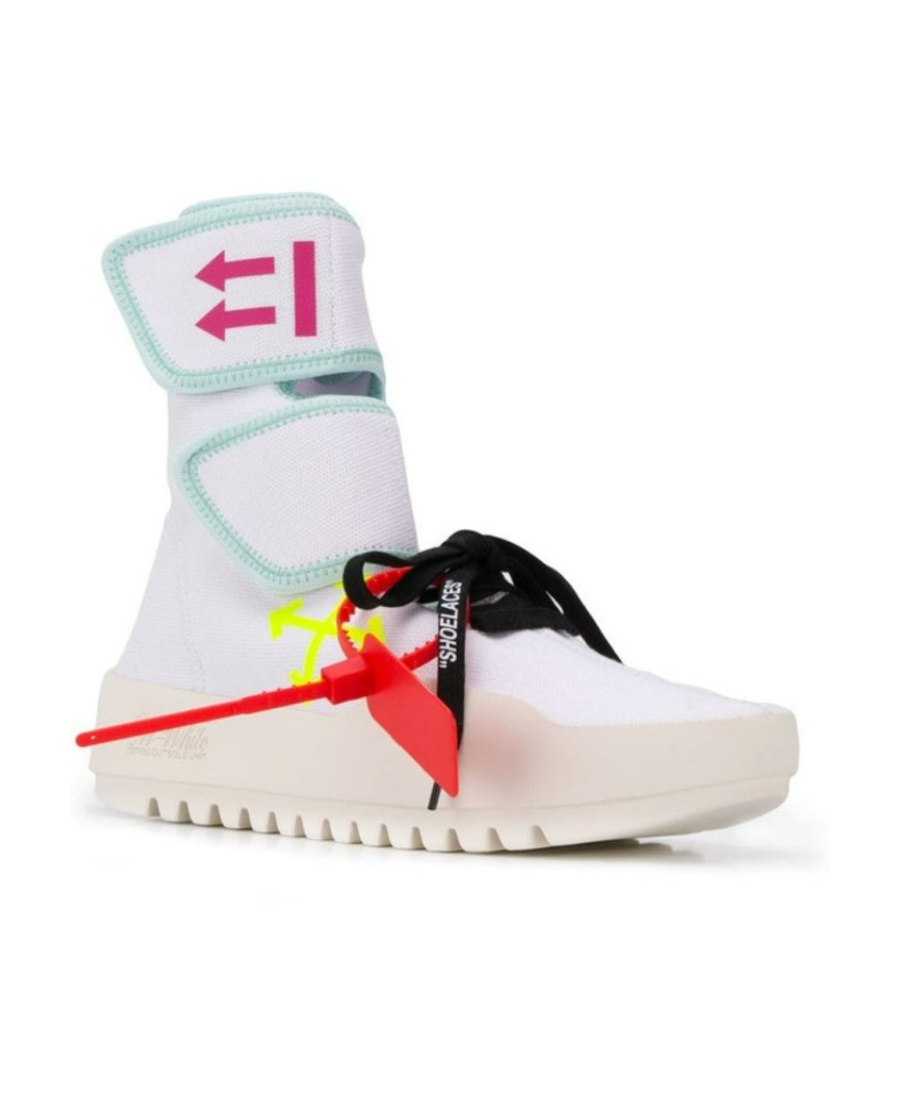 Shop Off-white Moto Wrap Sneakers In White