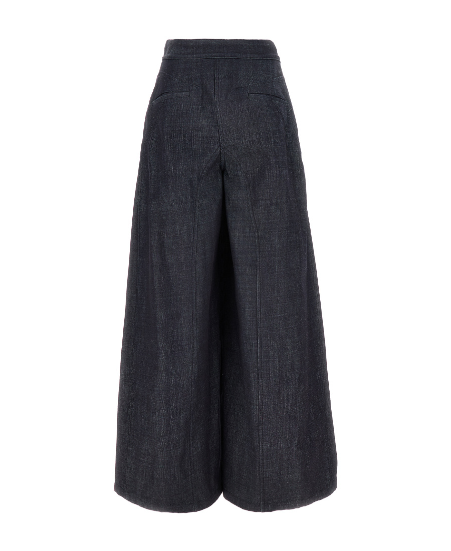 Shop Jil Sander Cropped Wide-leg Trousers In Black