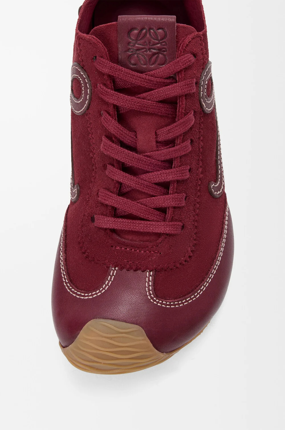 Loewe Suede Ballet Runner 2.0 Sneakers In Burgundy