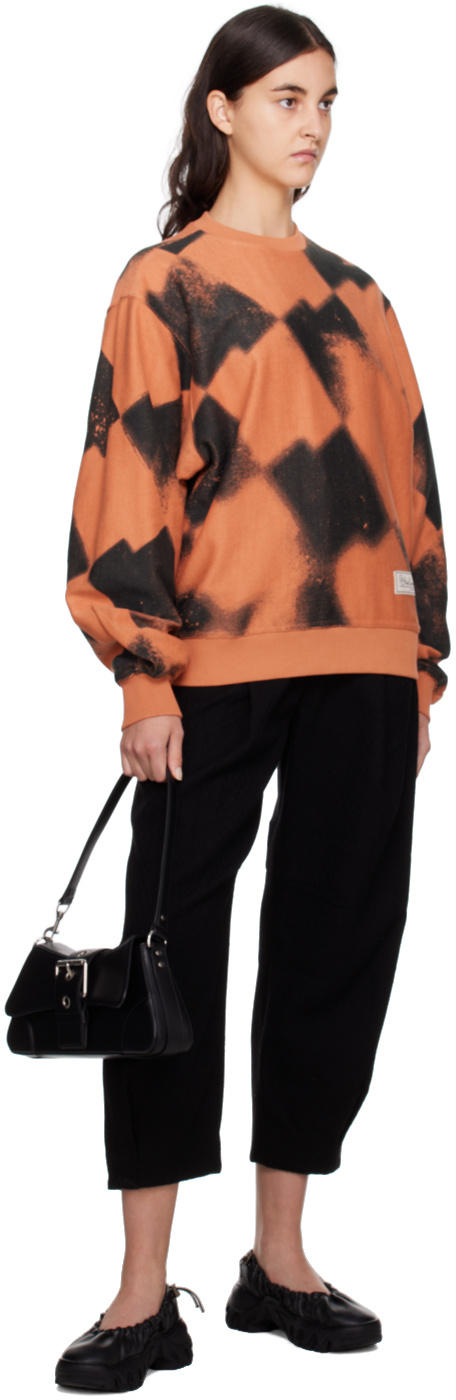 Ader Error Round-necked Printed Sweater In Black