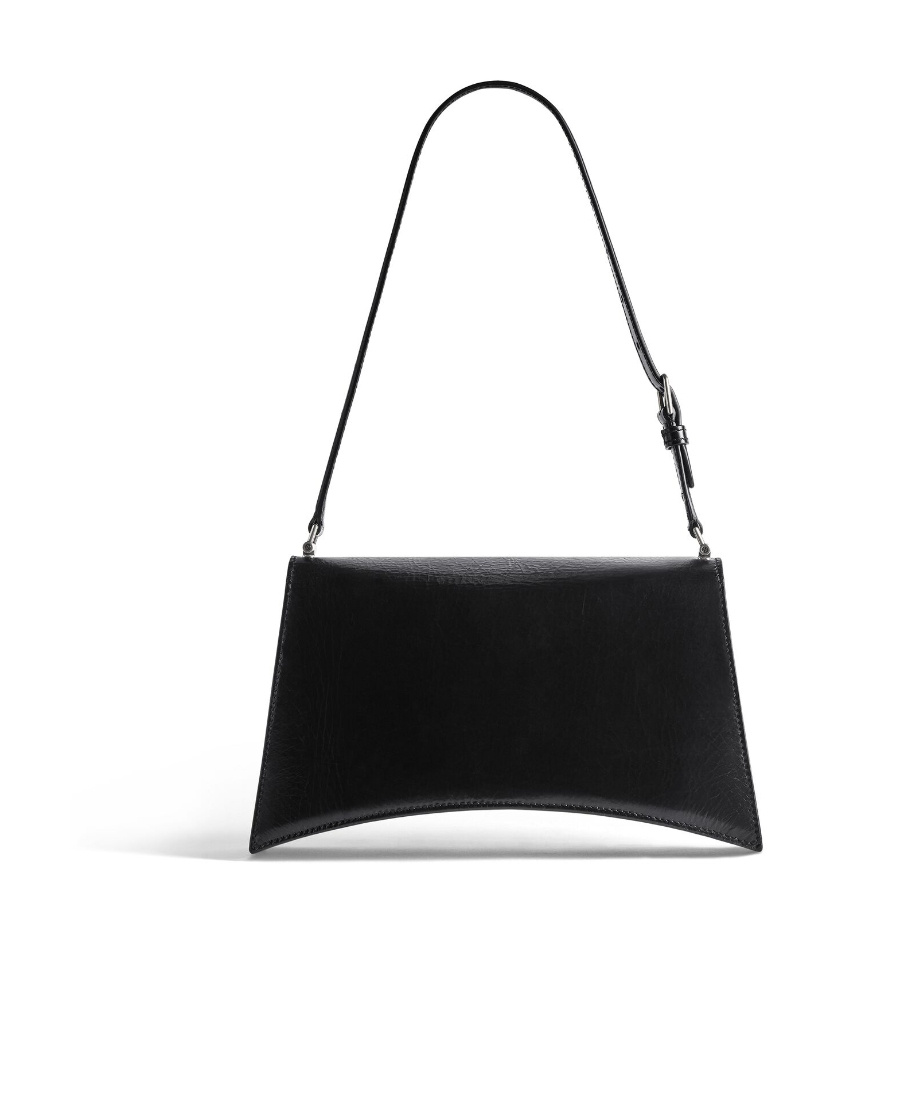 Balenciaga Small Crush Sling Shoulder Bag In Black
