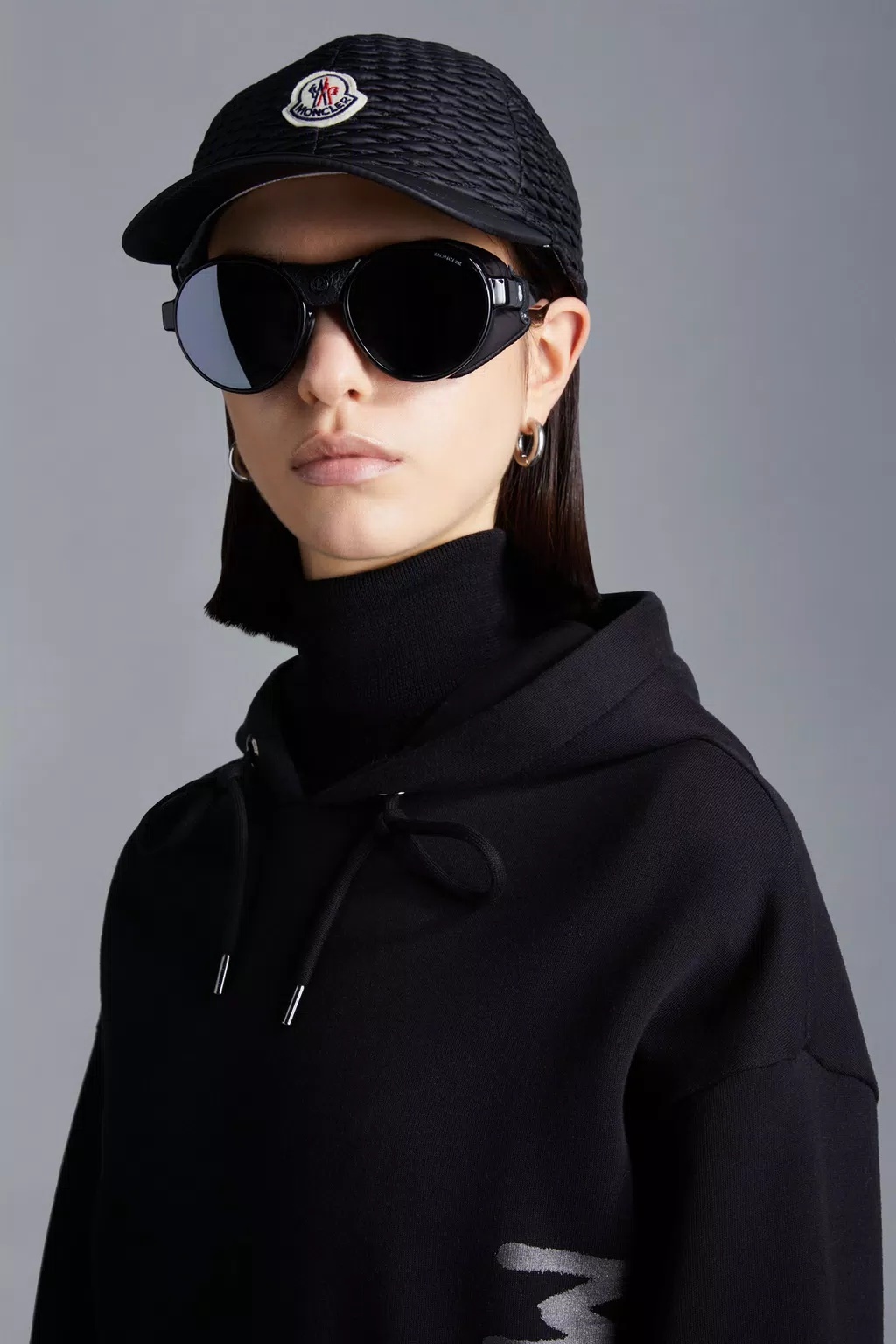Moncler Logo-print Hoodie In Black