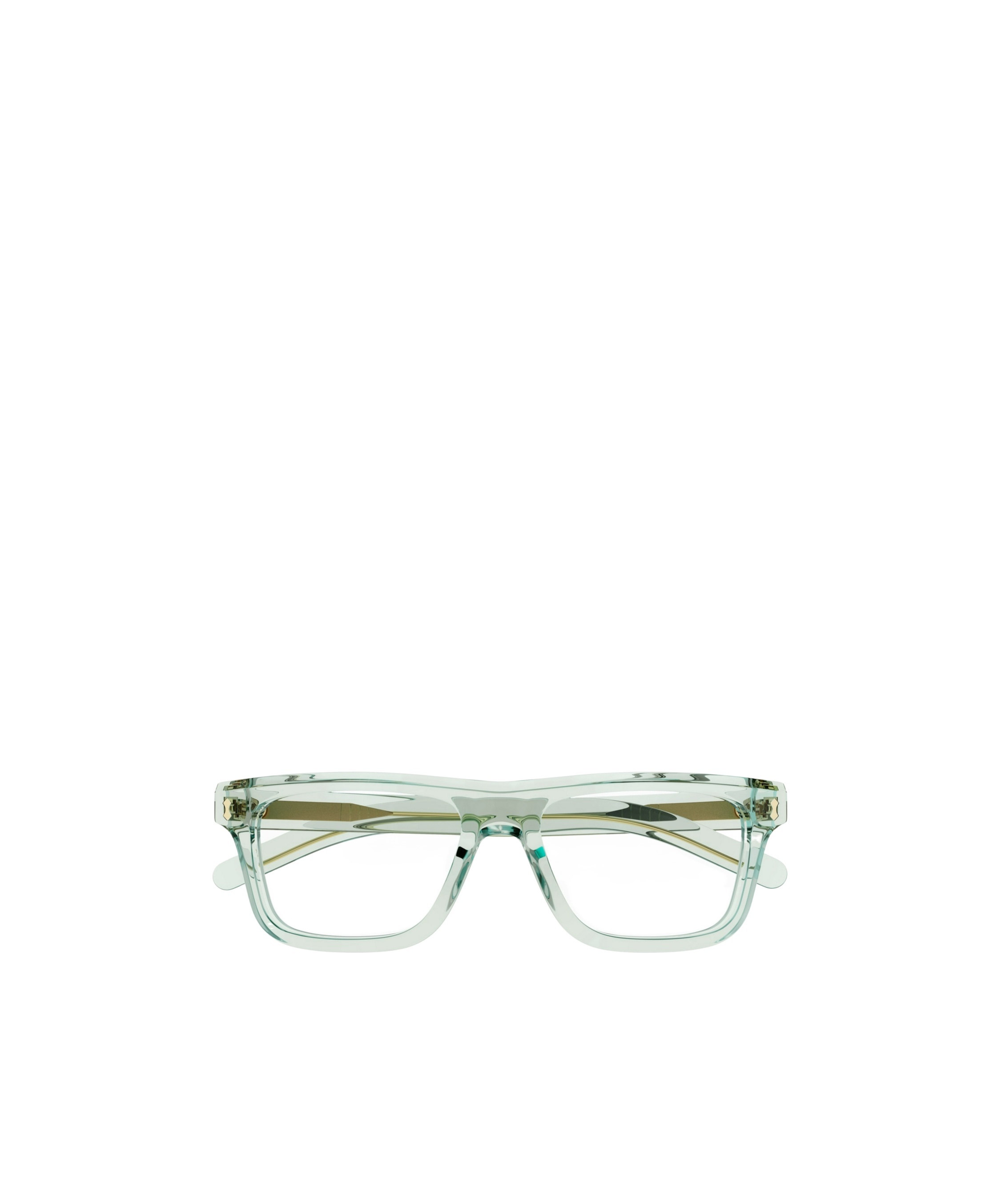 GUCCI TRANSPARENT SQUARE-FRAME GLASSES 