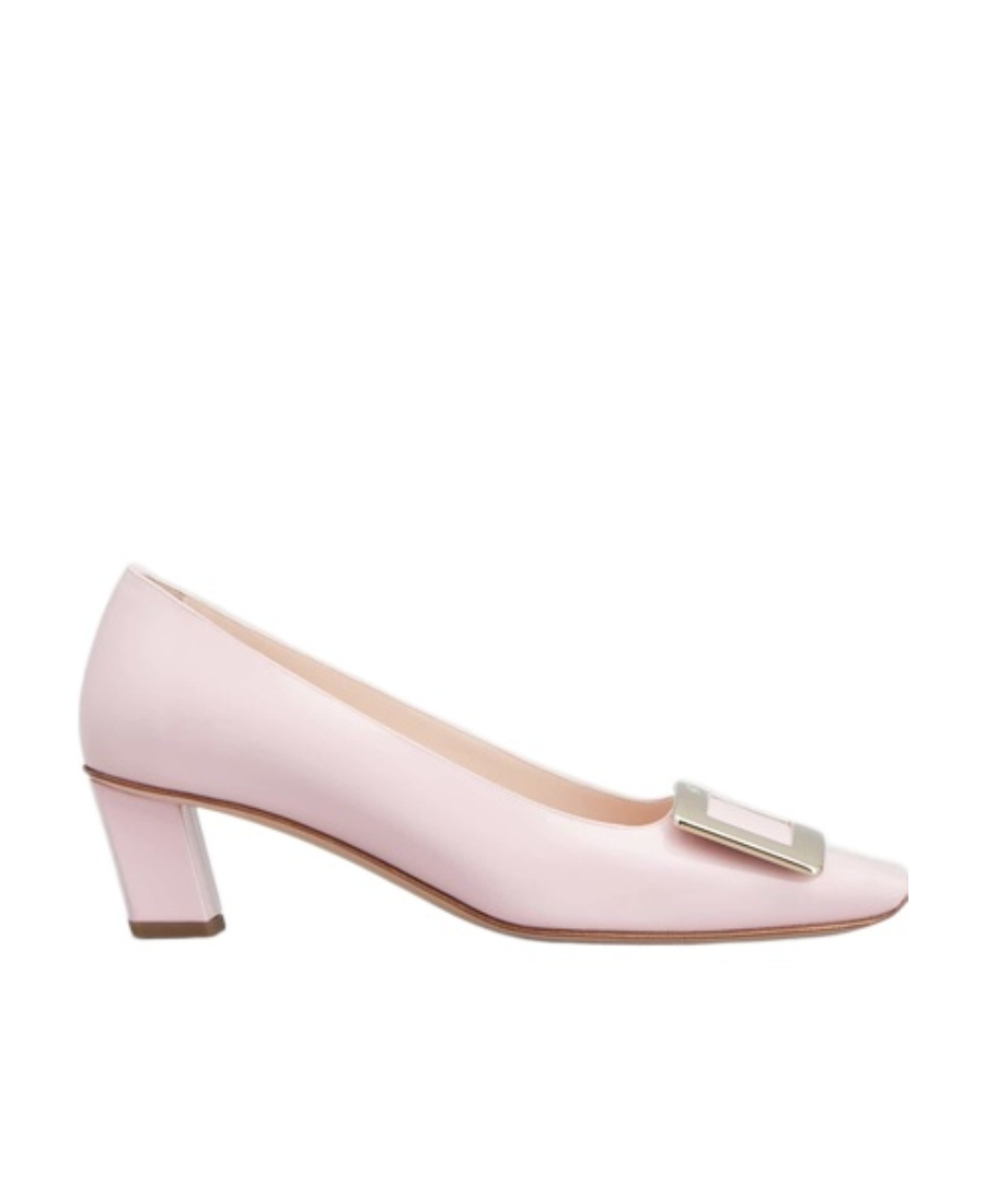 Roger Vivier Belle Vivier 45mm Leather Pumps In Pink
