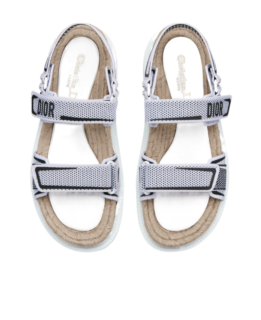 Dior Act Mesh And Rubber Sandals In White