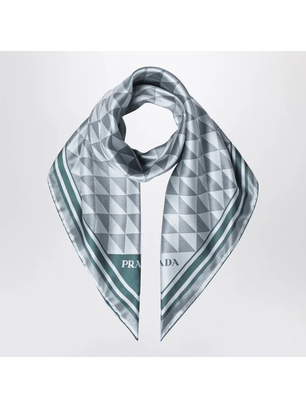 Prada Pattern-printed Scarf In White