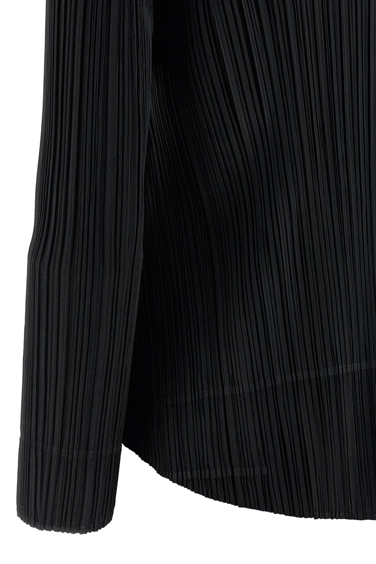 Issey Miyake Pleats Please 'monthly Colors: October' Blouse In Black