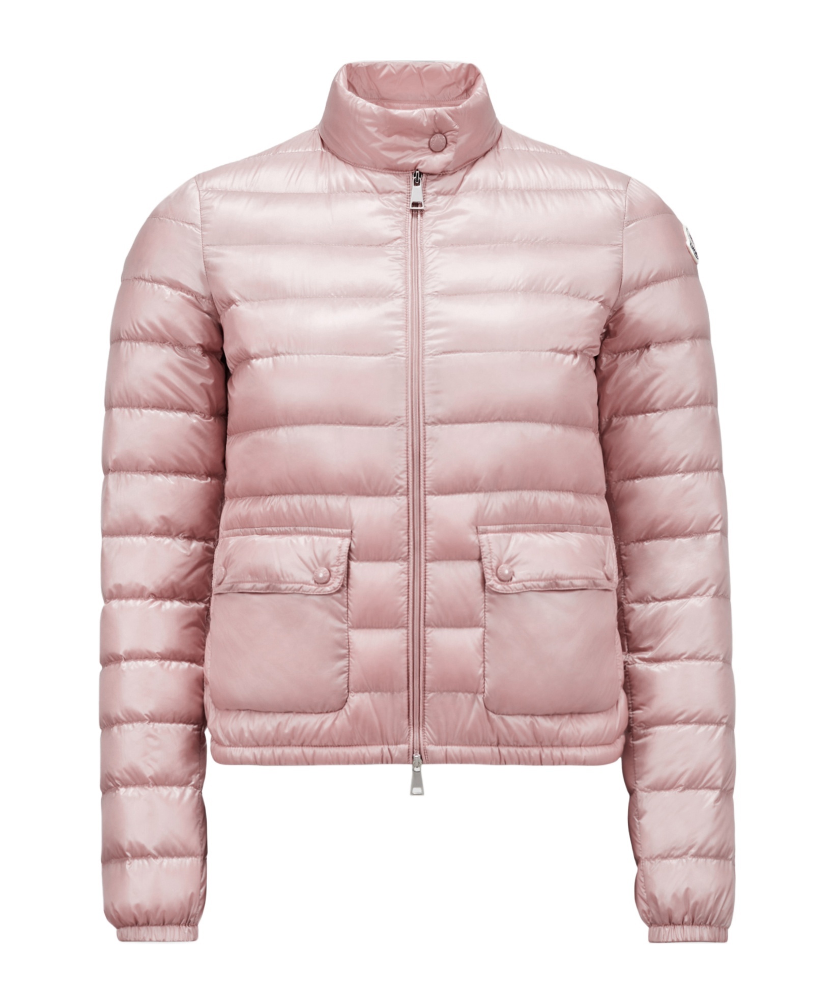 Moncler Lans Short Down Jacket In Pink