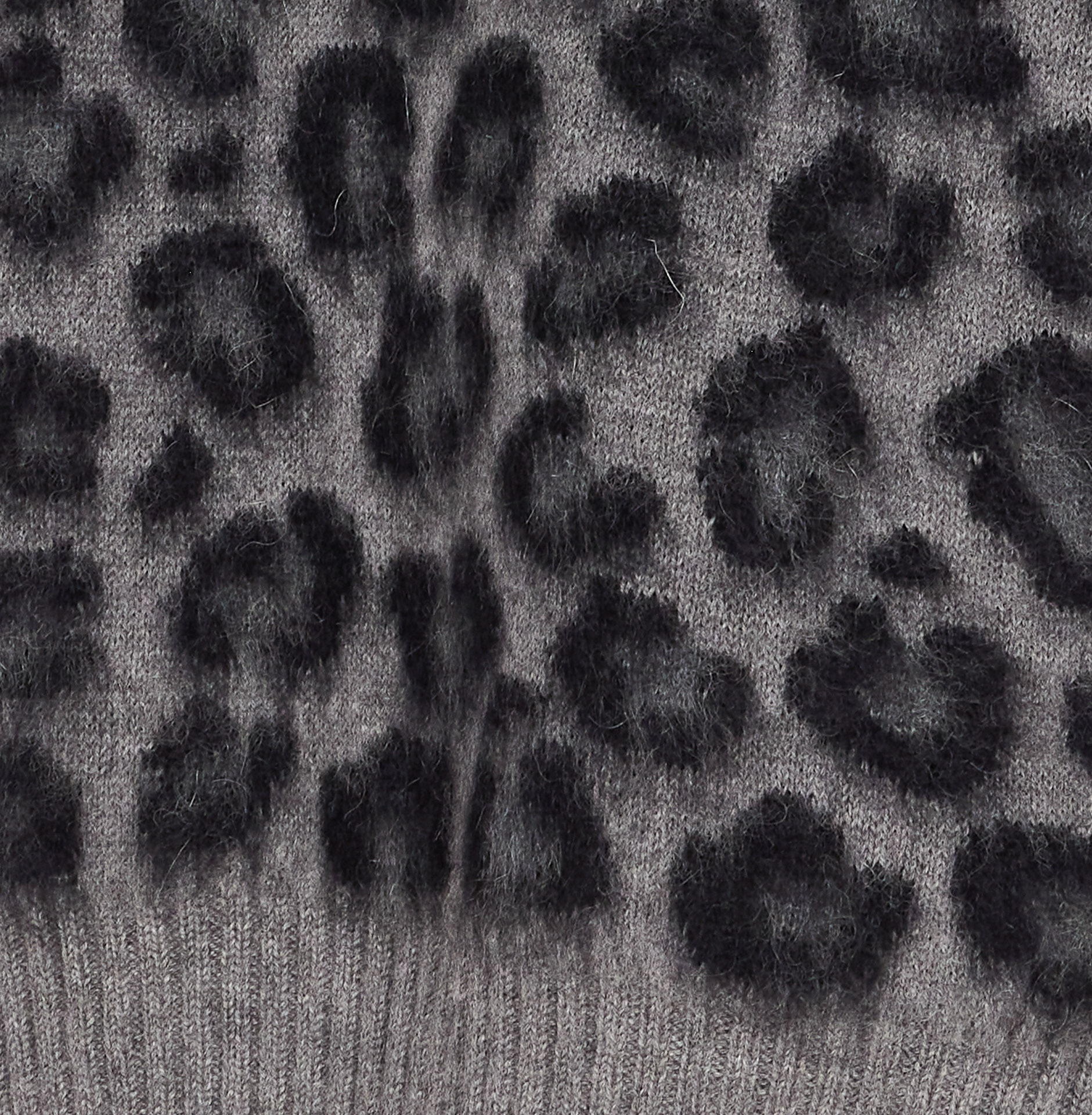 Bottega Veneta Men Animalier Sweater In Gray