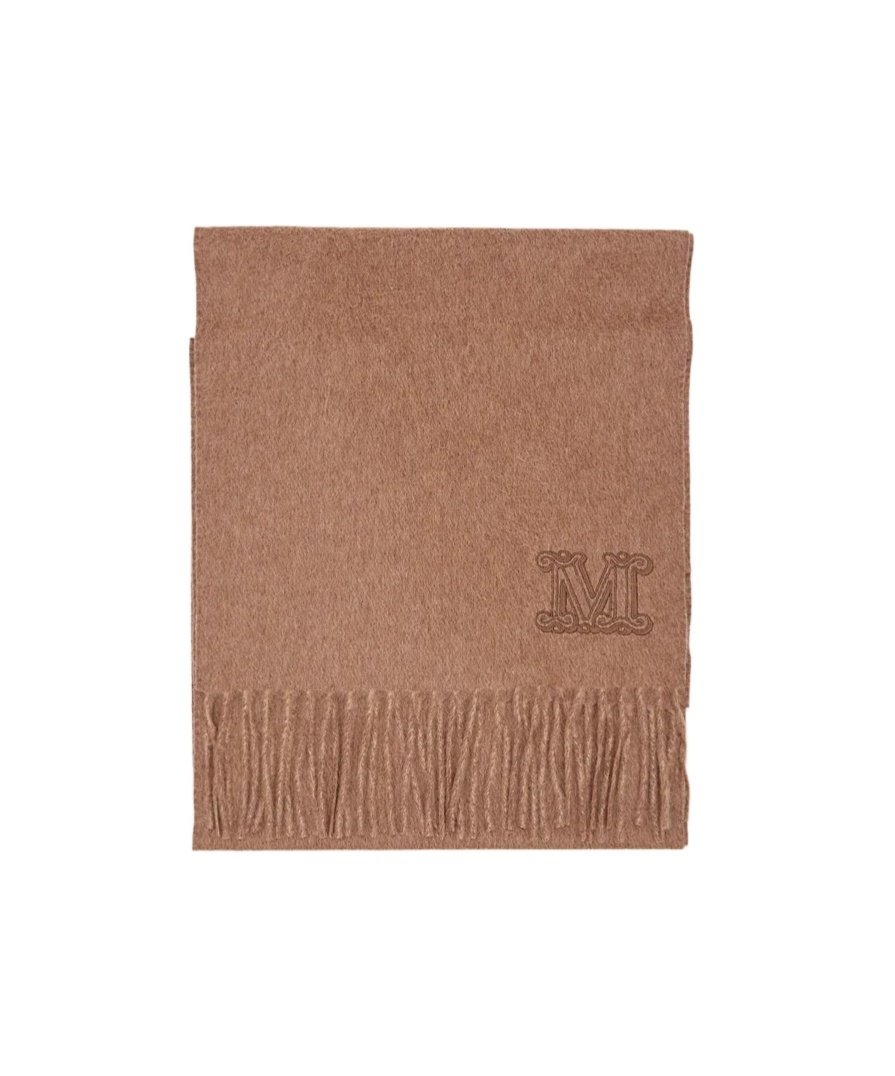 Max Mara Logo Scarf In Brown