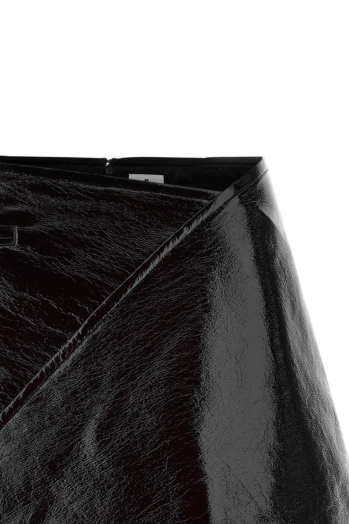 Courrèges Asymmetric High Waist Mini Skirt In Black