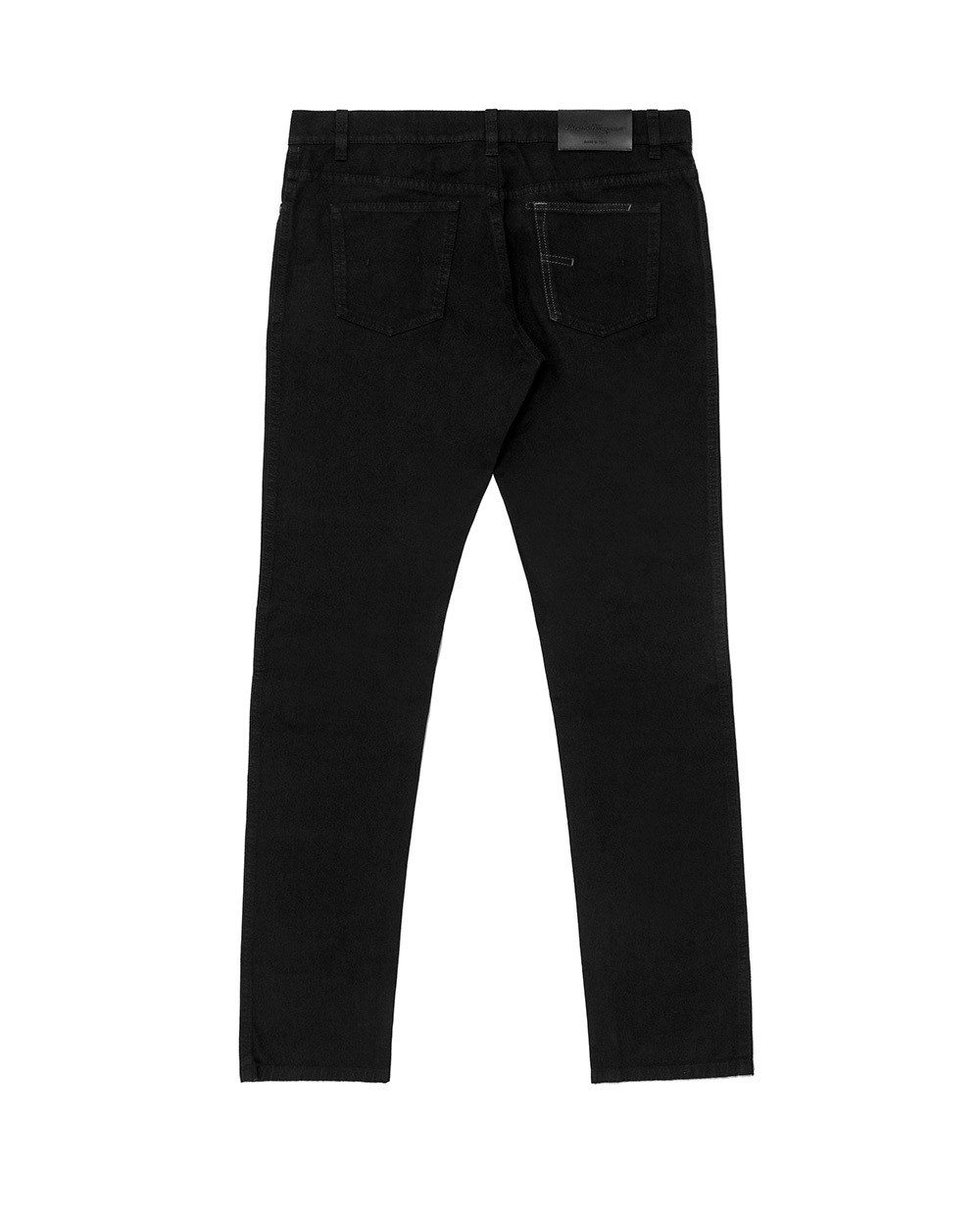 Ferragamo Straight Jeans In Black