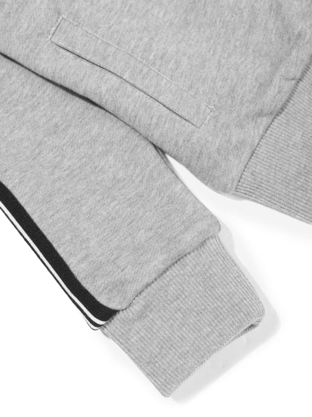 Versace Greca Zip-up Sweatshirt In Gray