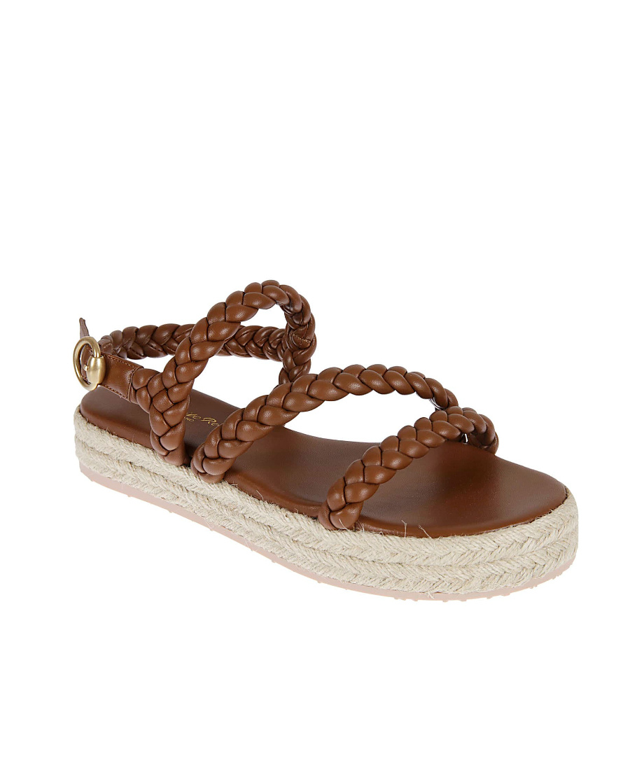 Gianvito Rossi Flat Sandals In Brown