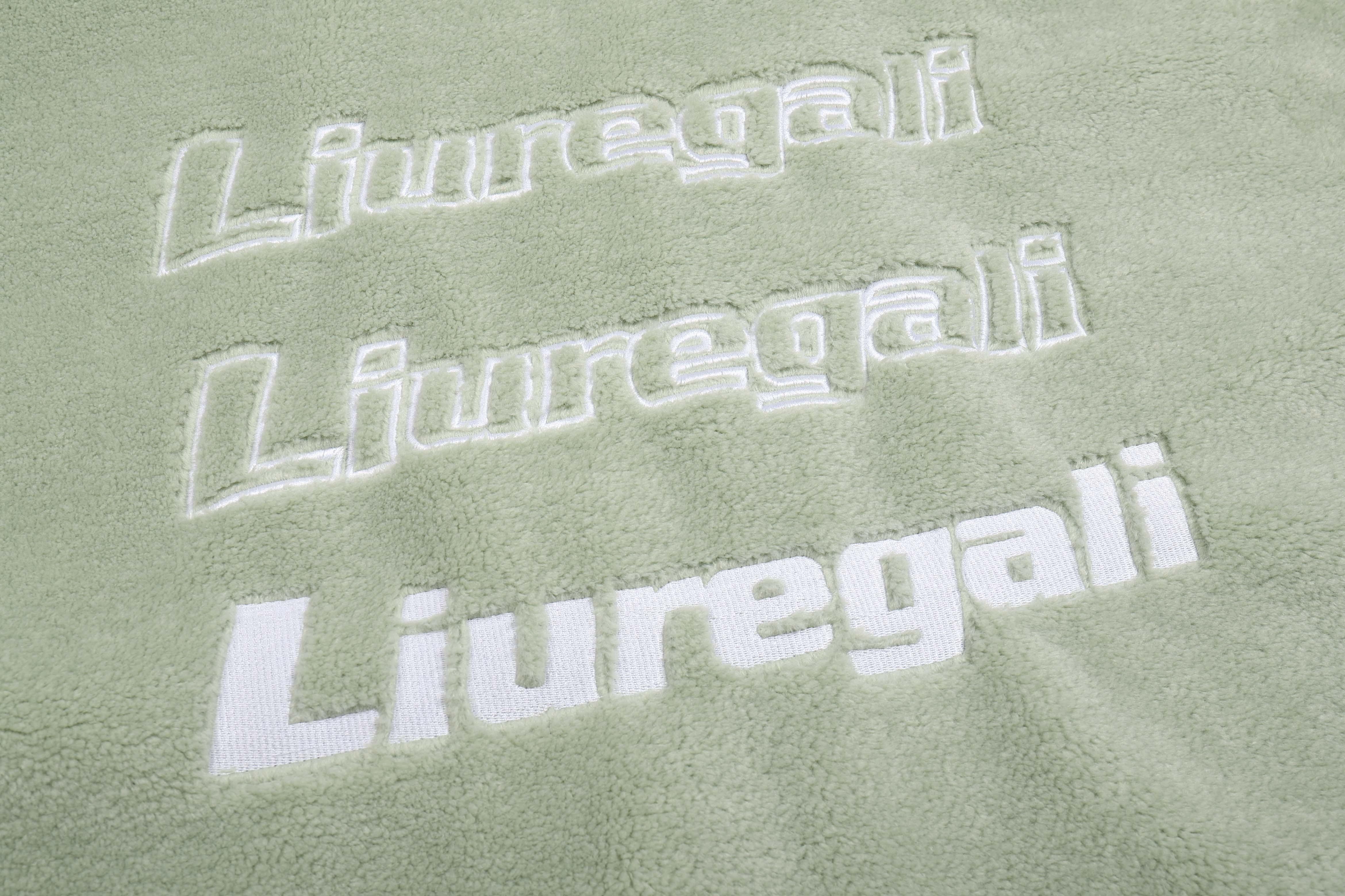 Liuregali Logo Collar Casual Jacket In Gray