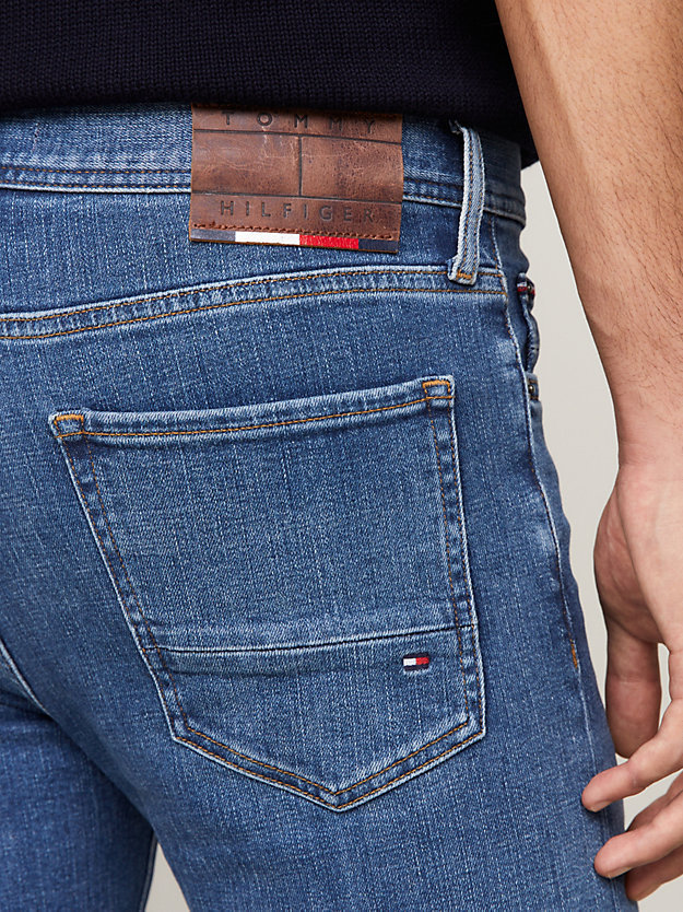 Tommy Hilfiger Bleecker Mid-rise Slim-fit Jeans In Blue