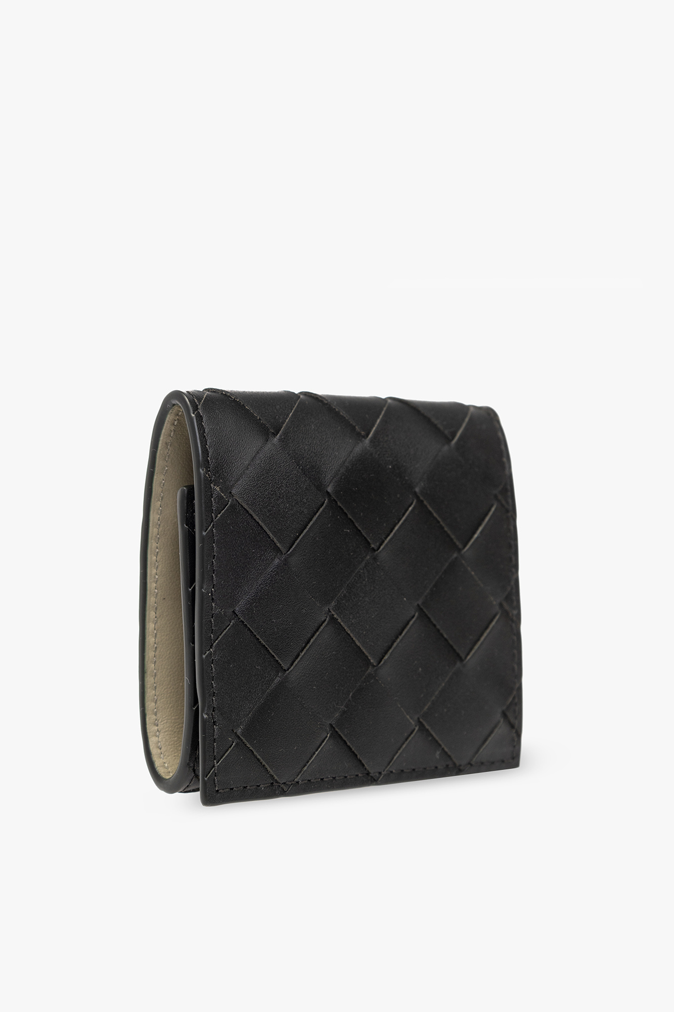 Bottega Veneta Logo Wallet In Black