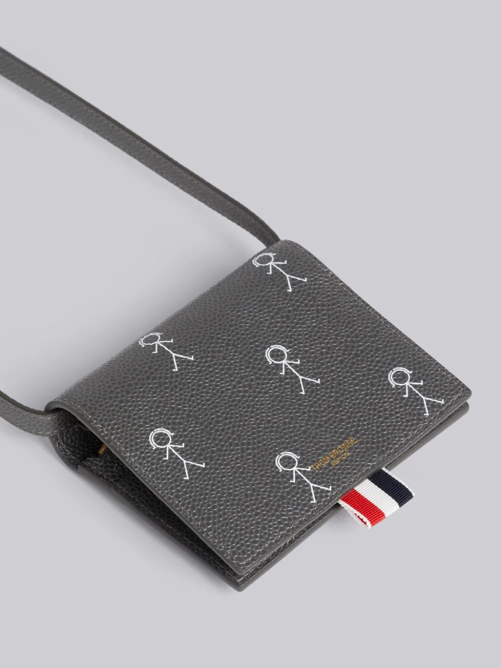 THOM BROWNE SHOULDER STRAP BI-FOLD WALLET 