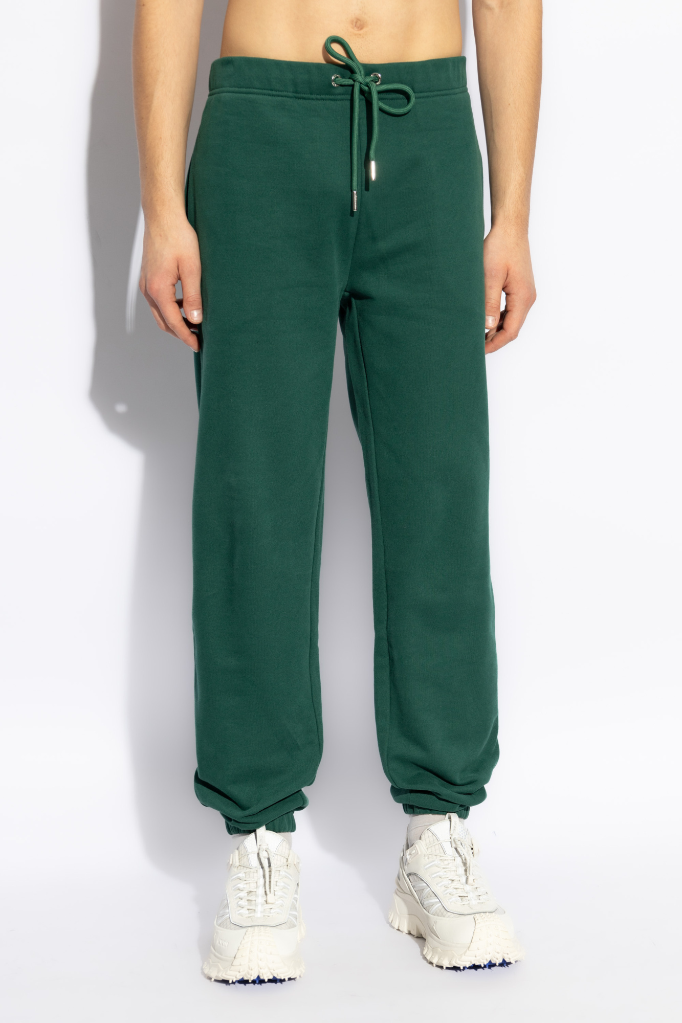 Moncler Elastic Waist Sweatpants In Green