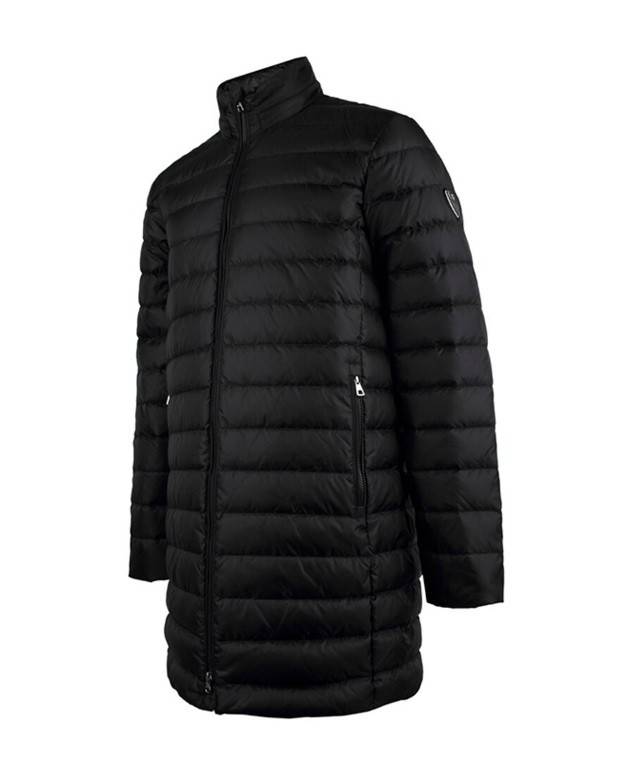 Ea7 Quilted Down Jacket In Black