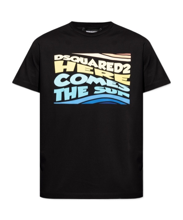 Dsquared2 T-shirt With Logo In Black