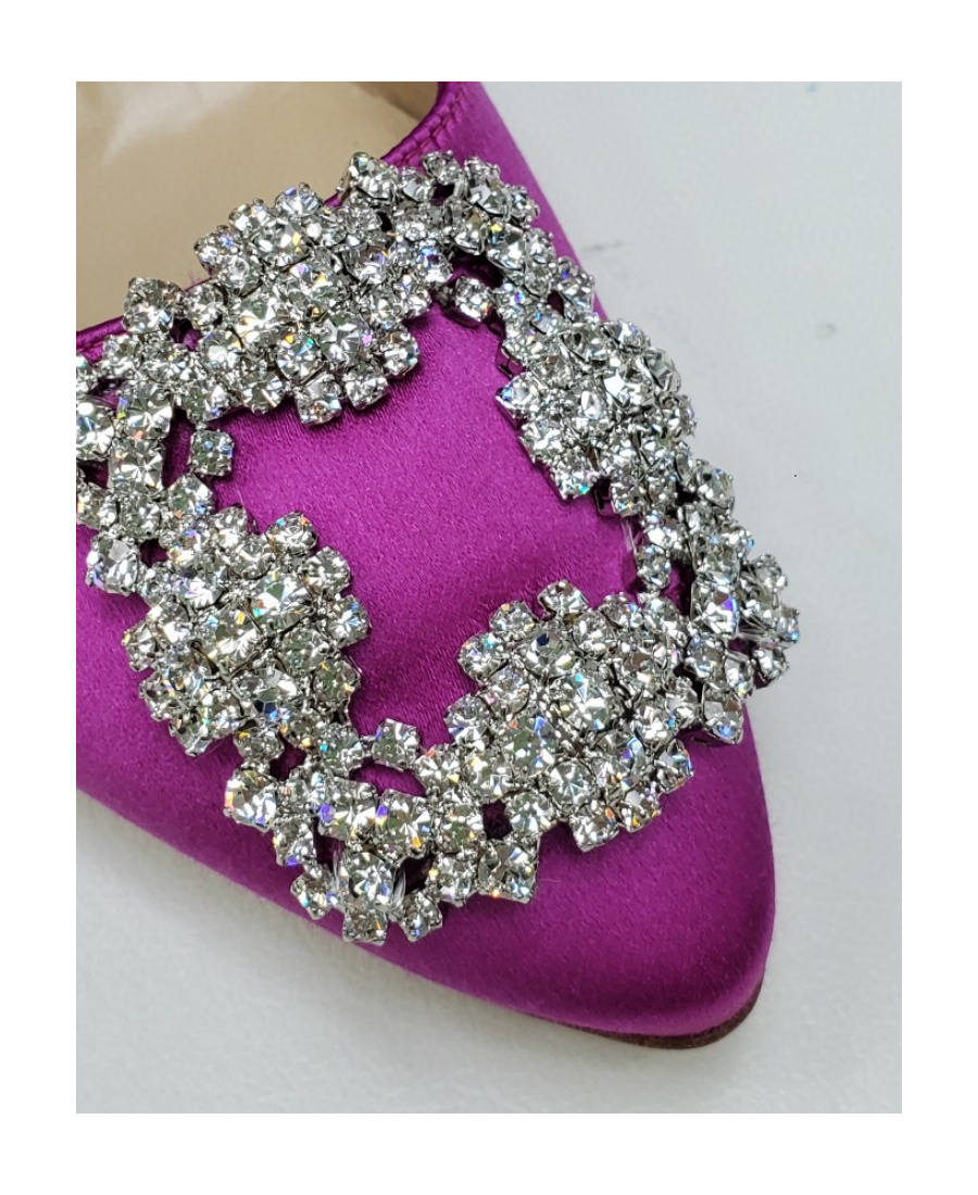 Manolo Blahnik Logo High Heels In Pink