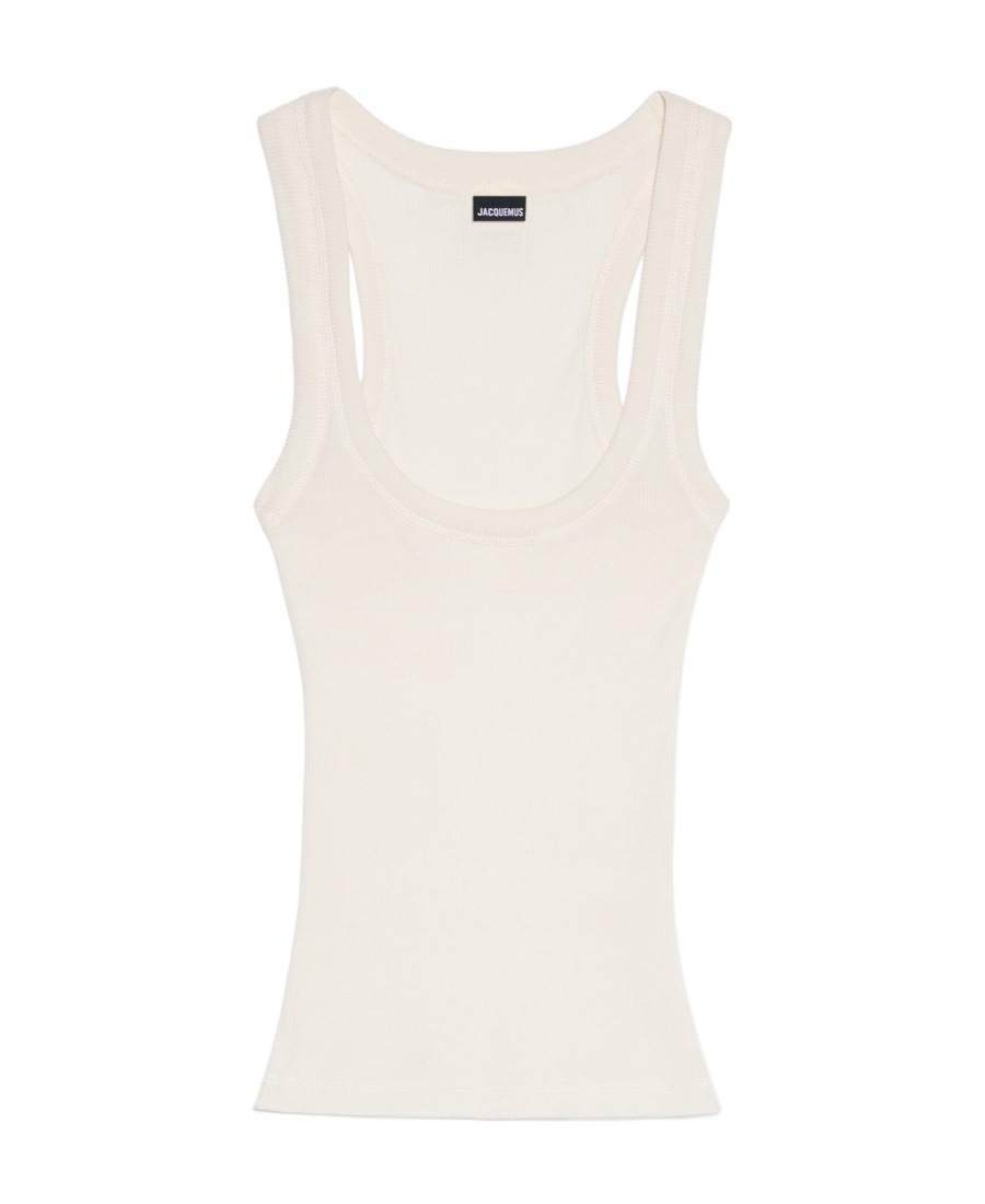 Jacquemus Sleeveless Tank Top In White