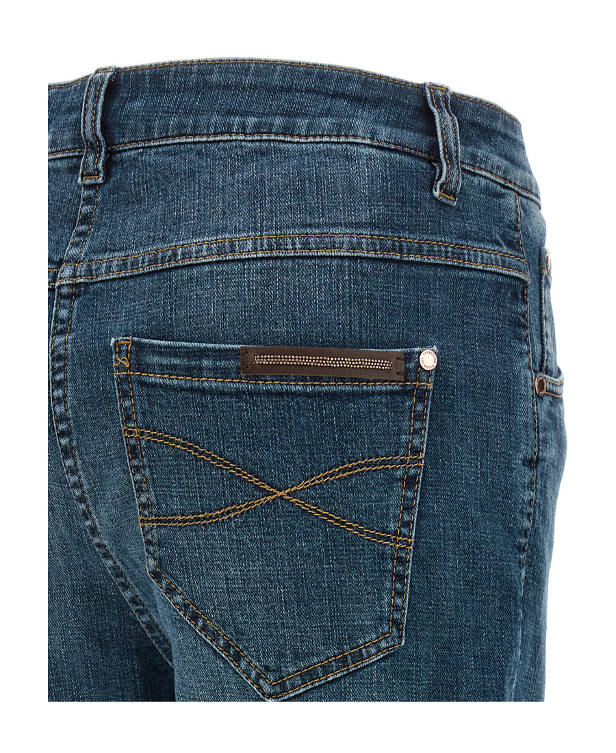 Brunello Cucinelli Distressed-finish Denim Jeans In Blue