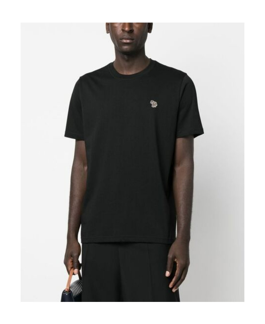 Shop Paul Smith Logo-print Short-sleeve T-shirt In Black