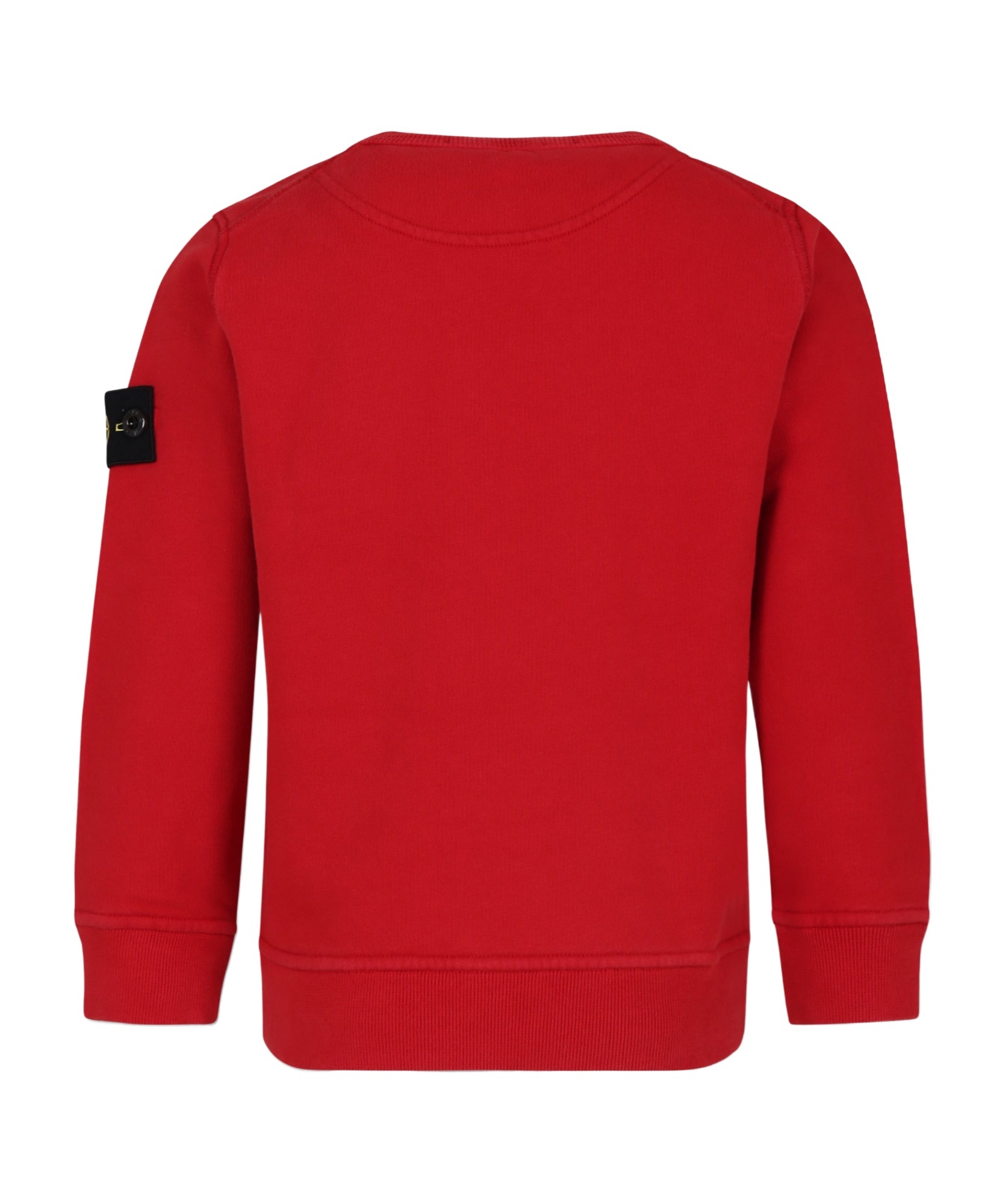 Stone Island Compass-detachable Badge Sweatshirt In Red