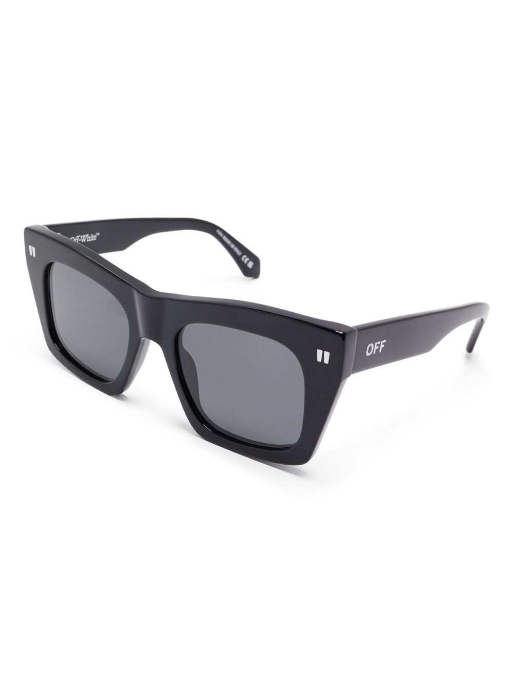 Off-white Full Frame Sunglasses In Black