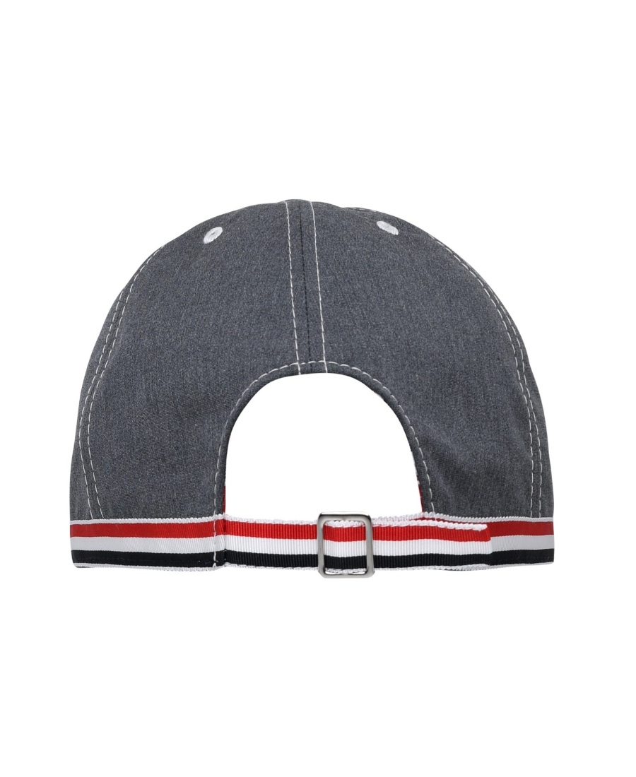 THOM BROWNE 4-BAR TAG BASEBALL CAP