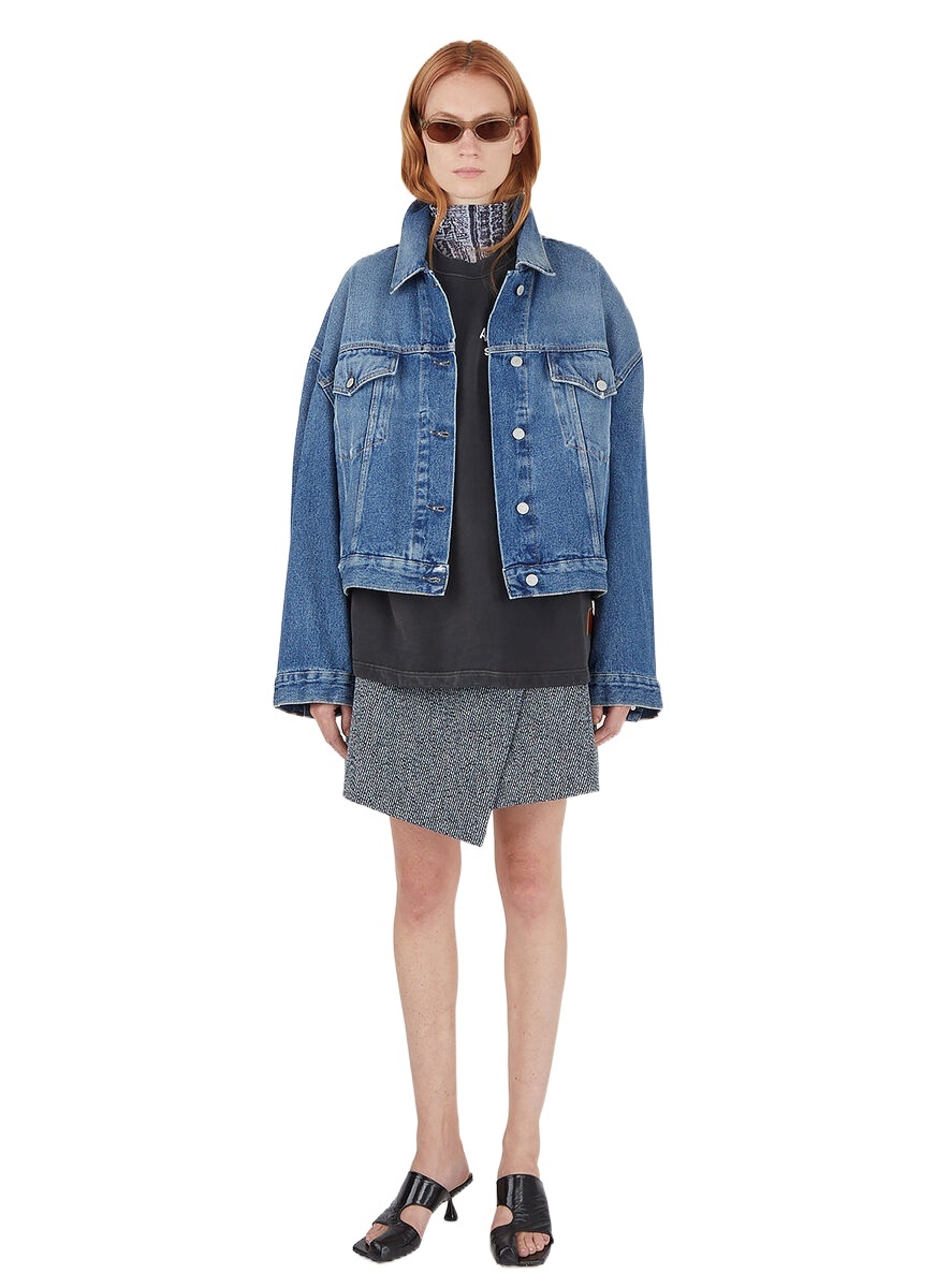 Acne Studios Shoulder Caps. In Blue