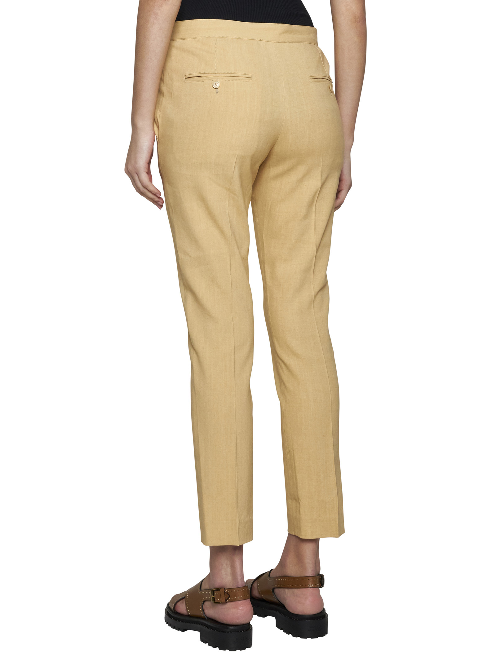 ISABEL MARANT ISABEL MARANT STRAIGHT-LEG CROPPED SLIM-CUT TROUSERS