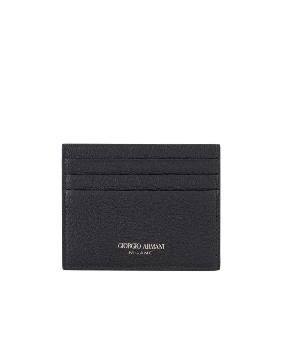 Giorgio Armani Card Holder In Black