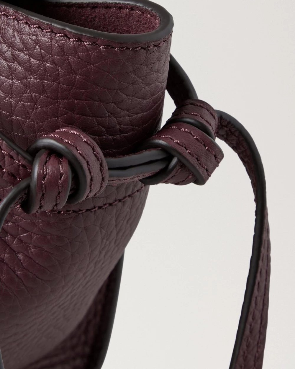 Mulberry Mini Soft Bayswater Grained Leather Satchel