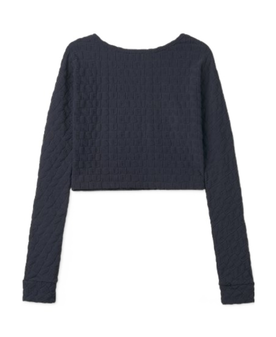 Sunnei Round-necked Logo Sweater In Black