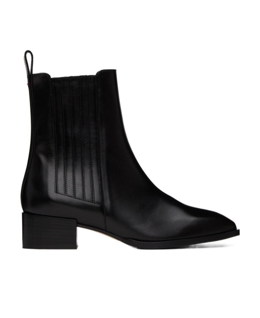 Aeyde Square-toed Boots In Black