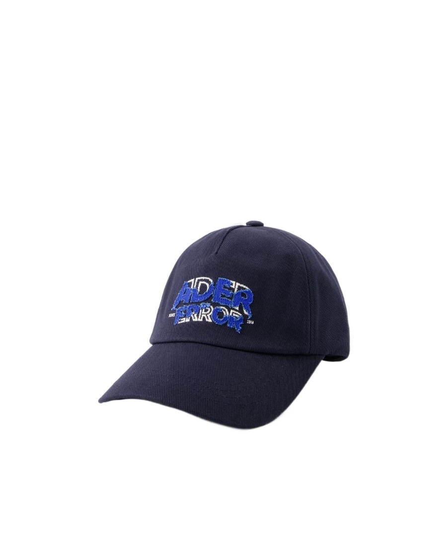 Ader Error Edca Logo-embroidered Cotton Cap In Black