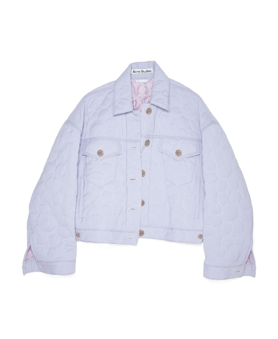 Acne Studios Floral-embroidered Denim Jacket
