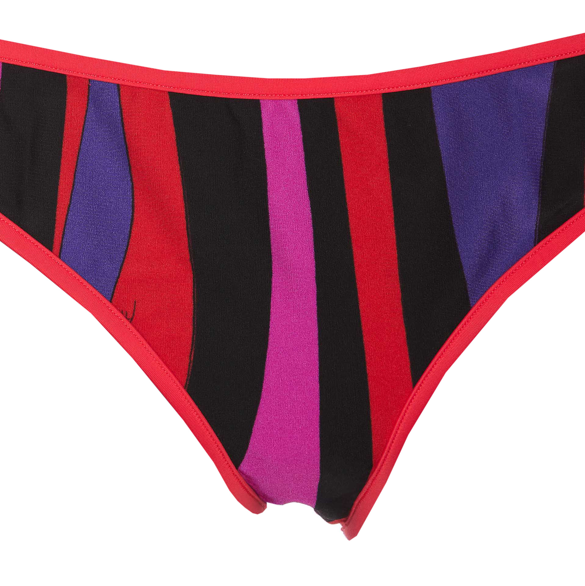 Pucci Marmo-print Bikini Bottom In Black