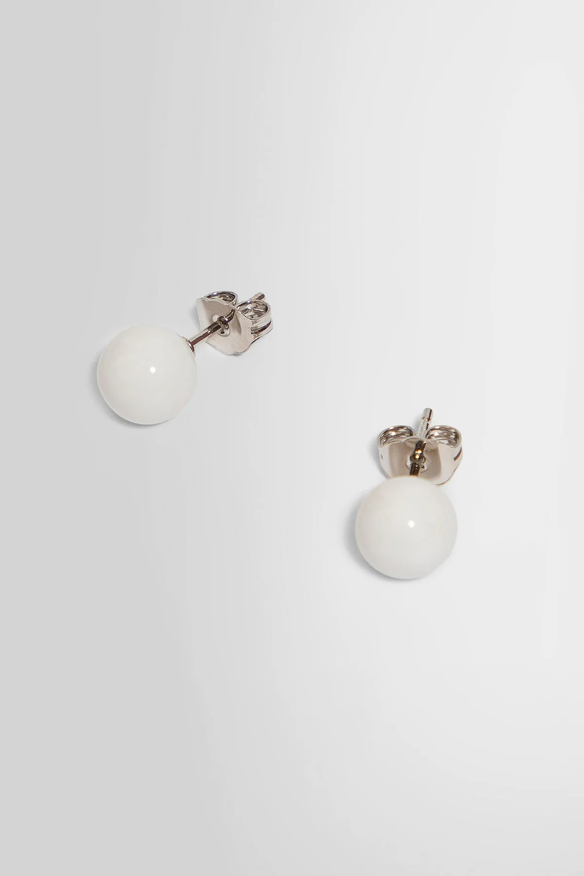 Dries Van Noten Earnail Earrings In White