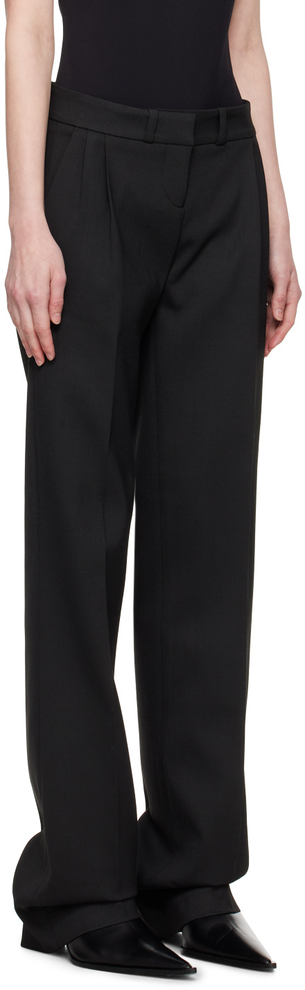 Coperni High Waist Straight Trousers In Black