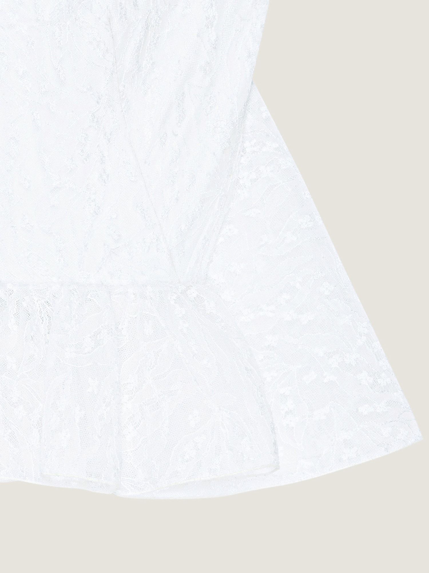 Givenchy Bustier Cape Back Top In Lace In White