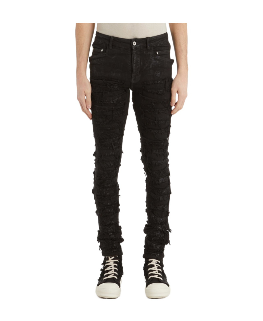 Rick Owens Drkshdw Black Tyrone Cut Jeans In Black