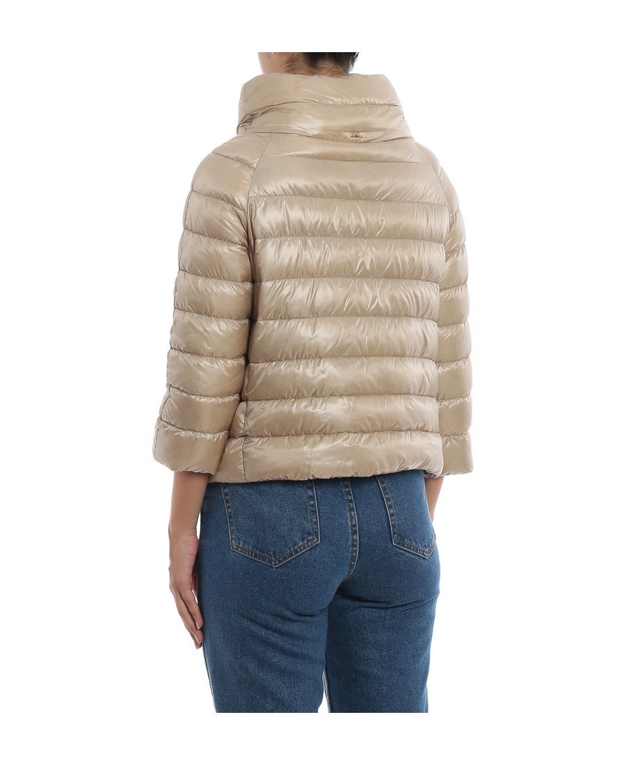 Herno Iconico Woman Puffer Cream Size 8 Polyamide In Nude
