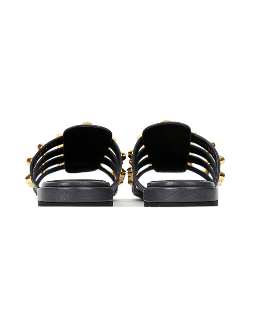 Balenciaga Rivet Detail Flip-flop In Black