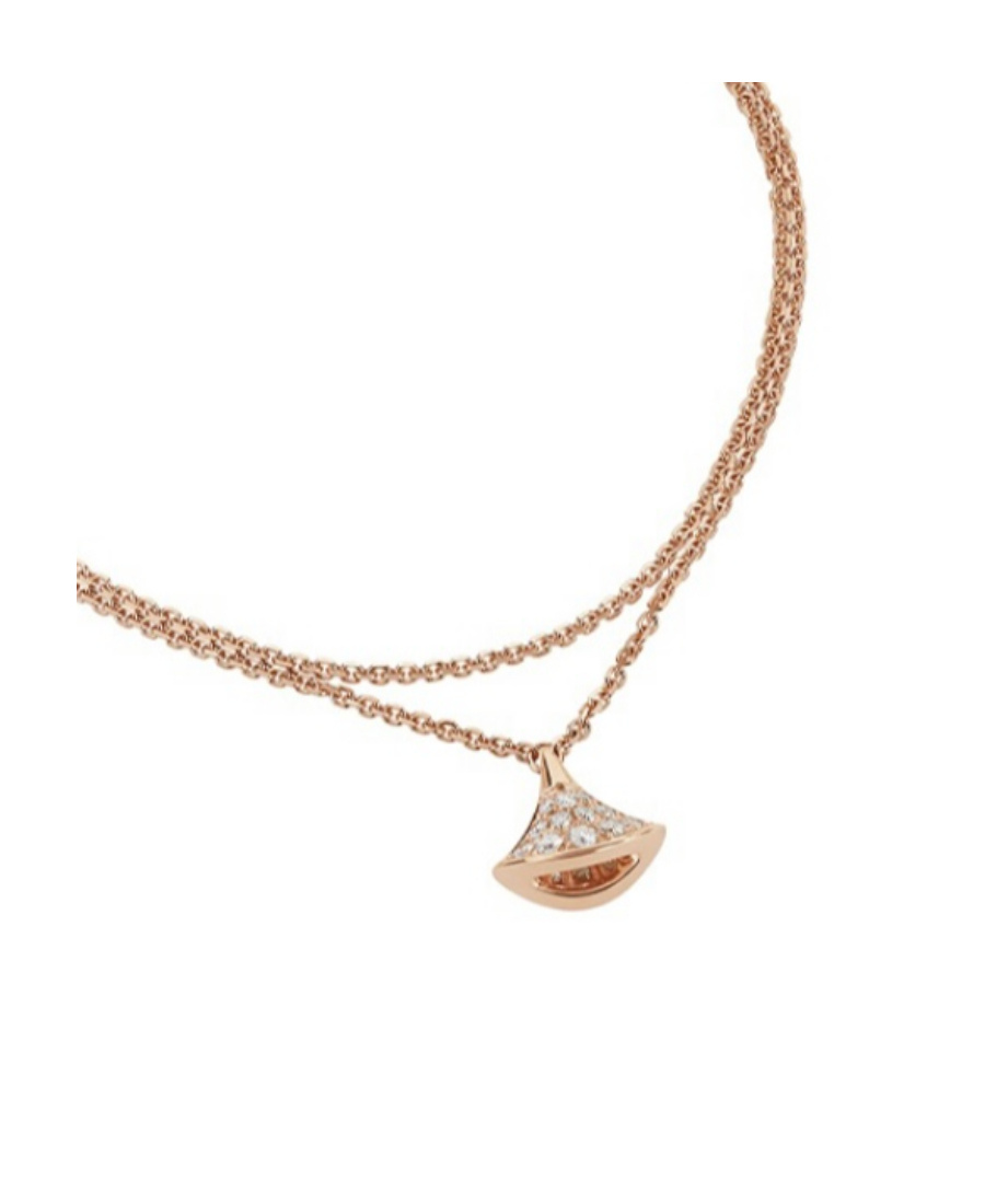 Bvlgari Womens Rose Gold Divas Dream 18ct Rose-gold And 0.26ct Brilliant-cut Diamond Charm Bracelet In Yellow