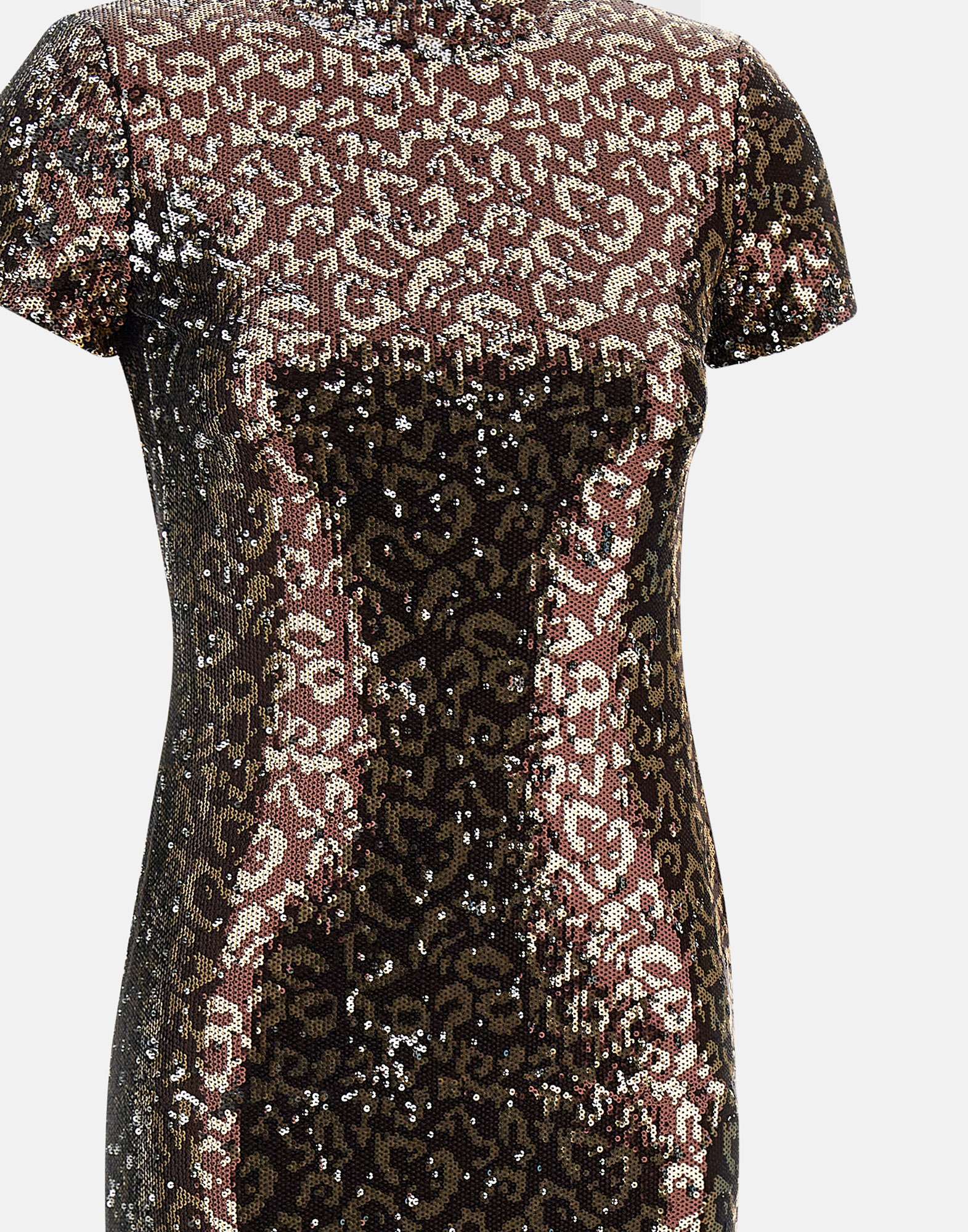 Palm Angels Back-opening Sequin Maxi Dress In Black