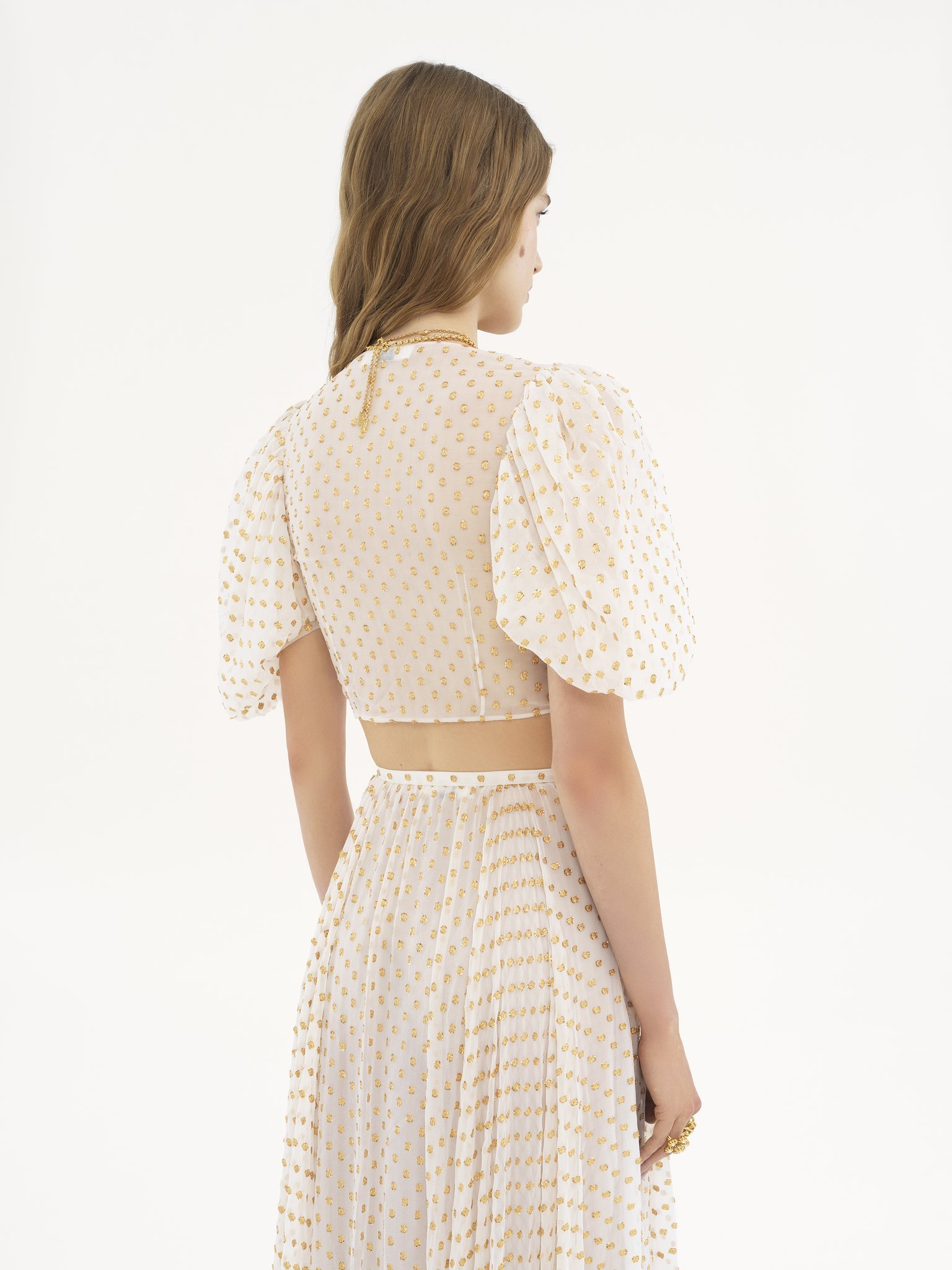 Chloé Pattern Short Top In White